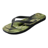 Tropische bladeren van de Hawaiian Garden | Groen Teenslippers (Schuin)