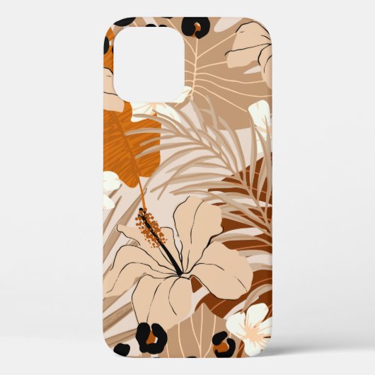 Tropische bladeren van luipaard Case-Mate iPhone case (Achterkant)