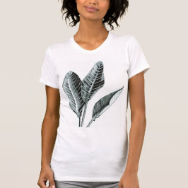Tropische bladeren van vrouwen t-shirt