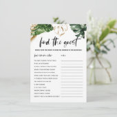 Tropische bladeren vinden de Kaart van het spel va (Staand voorkant)