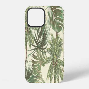 Tropische Bladeren Vintage Palmen Behang iPhone 12 Hoesje