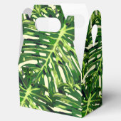 Tropische bladeren voor doos bedankdoosjes (Geopend)