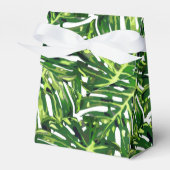 Tropische bladeren voor doos bedankdoosjes (Voorkant Zijde)