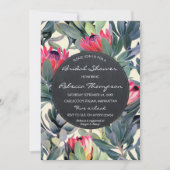 Tropische bladeren vrijgezellenfeest bruiloft uitn kaart (Voorkant)