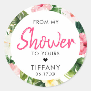 Tropische bladeren Vrijgezellenfeest Stickers