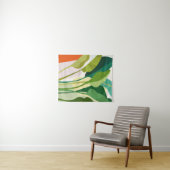 Tropische bladeren wandkleed (In Situ (horizontaal))