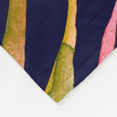 Tropische bladeren. Waterverf bladeren van een boo Fleece Deken (Hoek)