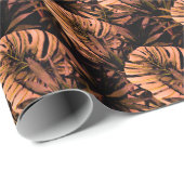 Tropische bladeren waterverf, naadloze badmode des cadeaupapier (Rol Hoek)