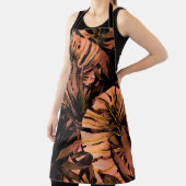 Tropische bladeren waterverf, naadloze badmode des schort (Insitu)