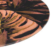 Tropische bladeren waterverf, naadloze badmode des snijplank (Hoek)