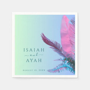 Tropische bladeren Weddenschap Servet