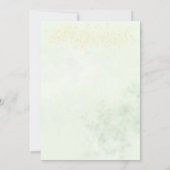 Tropische bladeren & witte callas waterverf bruilo kaart (Achterkant)