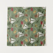  tropische bladeren, zee van zeezeiltouw wandkleed (Voorkant (horizontaal))