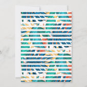 Tropische bladeren zomereiland aloha kleurig kaart (Achterkant)