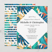 Tropische bladeren zomereiland aloha kleurig kaart (Voorkant / Achterkant)