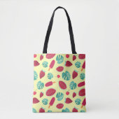 Tropische bladeren Zomerfruit Tote Bag (Voorkant)