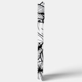 Tropische bladeren zwart en wit Case-Mate iPhone case (Achterkant / Rechts)