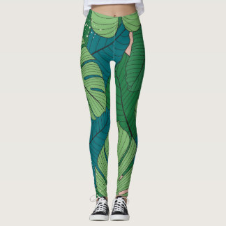 Tropische bladwandtapijten:  Verdure Leggings