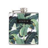 Tropische blaskolf van banaan heupfles (Voorkant)