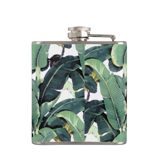 Tropische blaskolf van banaan heupfles (Achterkant)