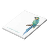 Tropische Blauwe Ara Persoonlijk Notitieblok (Linkerzijde)
