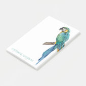 Tropische Blauwe Ara Persoonlijk Post-it® Notes (Schuin)