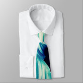 Tropische blauwe bladeren stropdas (Gebonden)