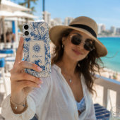 Tropische Blauwe Botanische Golf Case-Mate iPhone Case
