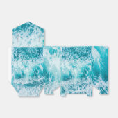 Tropische blauwe golven in de Oceaan Bedankdoosjes (Uitgevouwen)