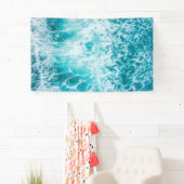 Tropische blauwe golven in de Oceaan Spandoek (Insitu)