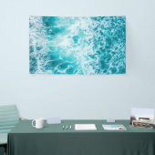 Tropische blauwe golven in de Oceaan Spandoek (Beurs)