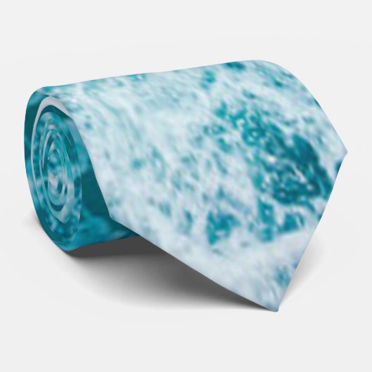 Tropische blauwe golven in de Oceaan Stropdas (Opgerold)