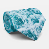 Tropische blauwe golven in de Oceaan Stropdas (Opgerold)