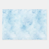 Tropische blauwe goudpalmen inpakpapier vel (Voorkant 2)