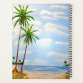 Tropische blauwe lucht planner (Achterkant)