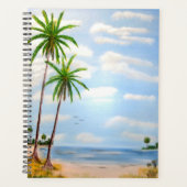 Tropische blauwe lucht planner (Voorkant)