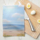 Tropische blauwe lucht theedoek (Quarter Fold)