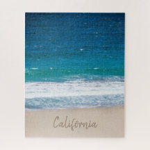 Tropische blauwe oceaangolven Aangepast Californis