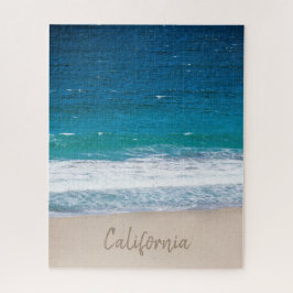 Tropische blauwe oceaangolven Aangepast Californis Legpuzzel