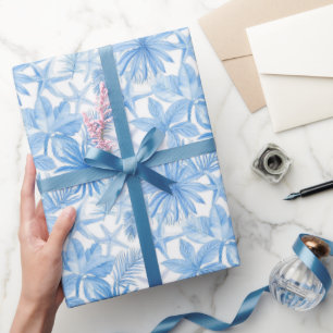 Tropische Blauwe Stervis Cadeaupapier