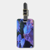 Tropische blauwe vis bagagelabel (Voorkant verticaal)