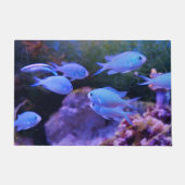 Tropische blauwe vis deurmat (Voorkant)