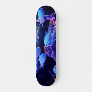 Tropische blauwe vis persoonlijk skateboard