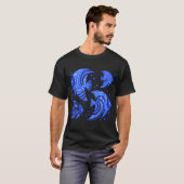 Tropische Blauwe Vis T-shirt (Voorkant volledig)