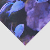 Tropische blauwe vis tissuepapier (Detail)
