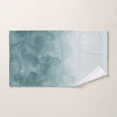 Tropische Blauwgroen blauwe Waterverf Bad Handdoek (Handdoek)