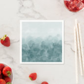 Tropische Blauwgroen blauwe Waterverf Servet (Insitu)