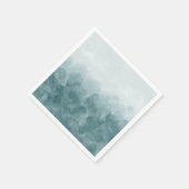 Tropische Blauwgroen blauwe Waterverf Servet (Hoek)