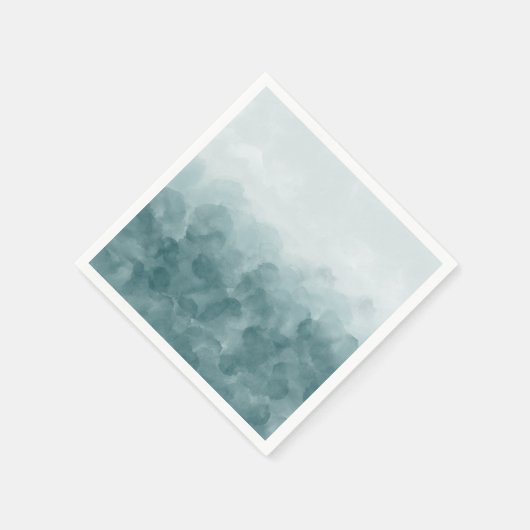 Tropische Blauwgroen blauwe Waterverf Servet (Hoek)