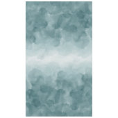 Tropische Blauwgroen blauwe Waterverf Tafelkleed (Voorkant)